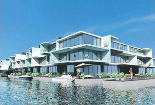 Illustration for article titled Modern Boat Homes to Survive Rising Sea Level